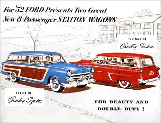 1952 Ford Auto Advertising